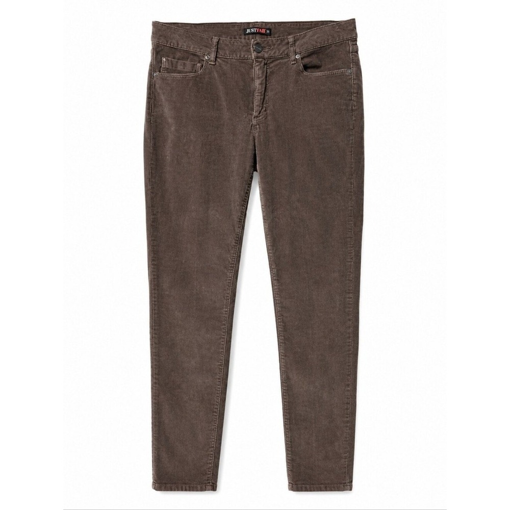 JustFab Brown Corduroy Pants size 31 - Picture 2 of 8